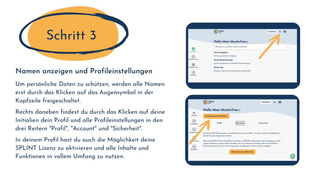 Infos zum Start um mit SPLINT Förderpläne erstellen
