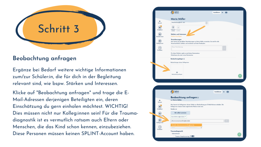 Schüler:innen mit Traumata - Handlungsempfehlungen in Splint