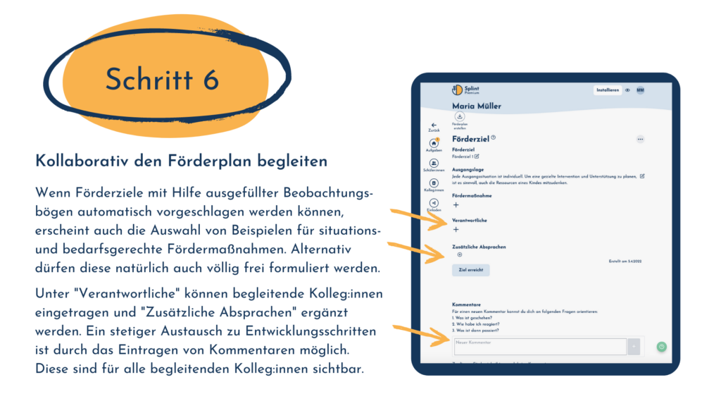 Förderplan mit SPLINT gemeinsam begleiten