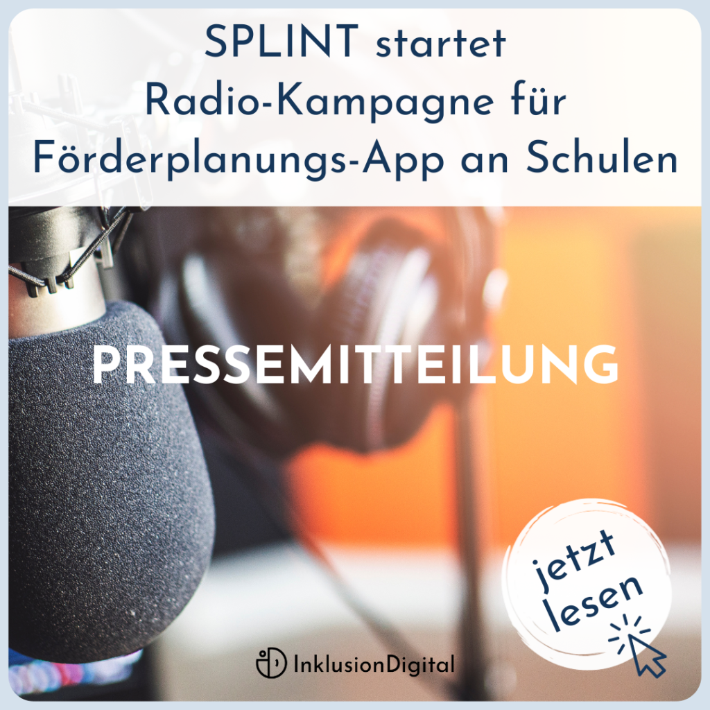 SPLINT startet Radio-Kampagne für Förderplanungs-App an Schulen