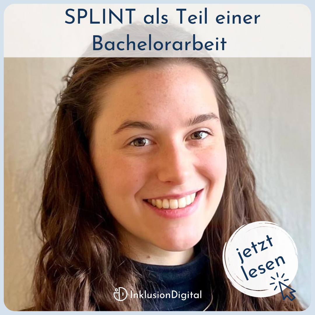 SPLINT als Teil der Bachelorarbeit von Lehramtsstudentin Alina Schelden